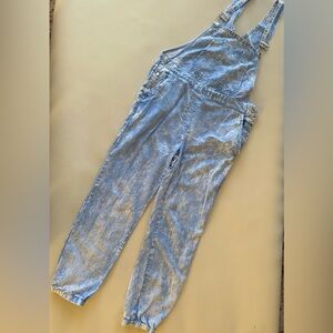 Z&L Light Wash Denim Bib Overalls Jumpsuit SIZE S